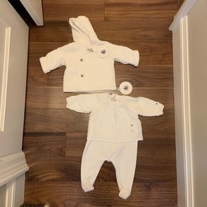 NWT Petit Bateau Sweater and Bodysuit Set